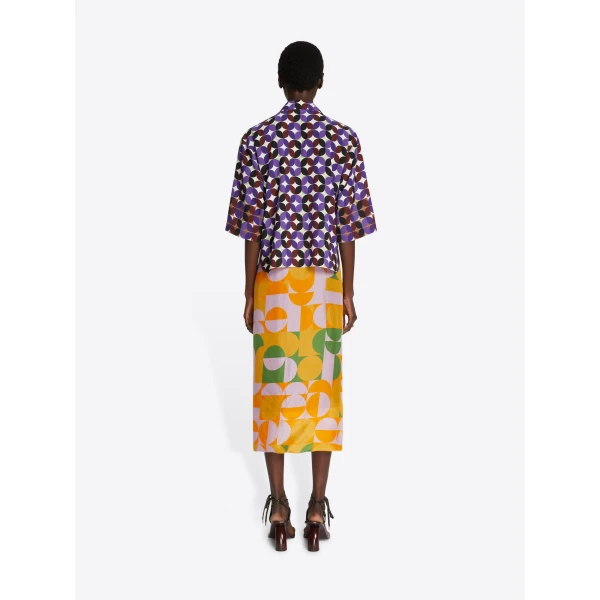 Dries Van Noten Silk wrap skirt, view 4