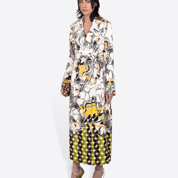 in printed viscose.