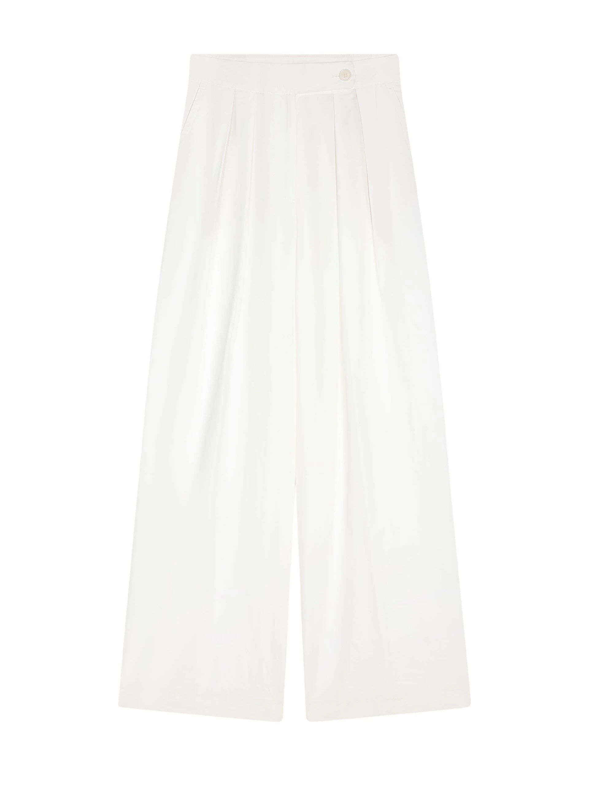 Wide pleated pants