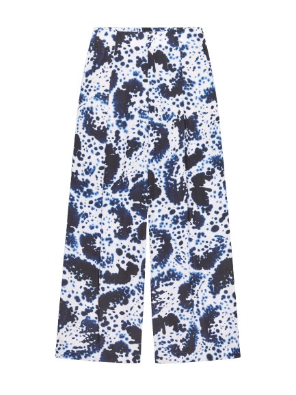 Wide pleated pants
