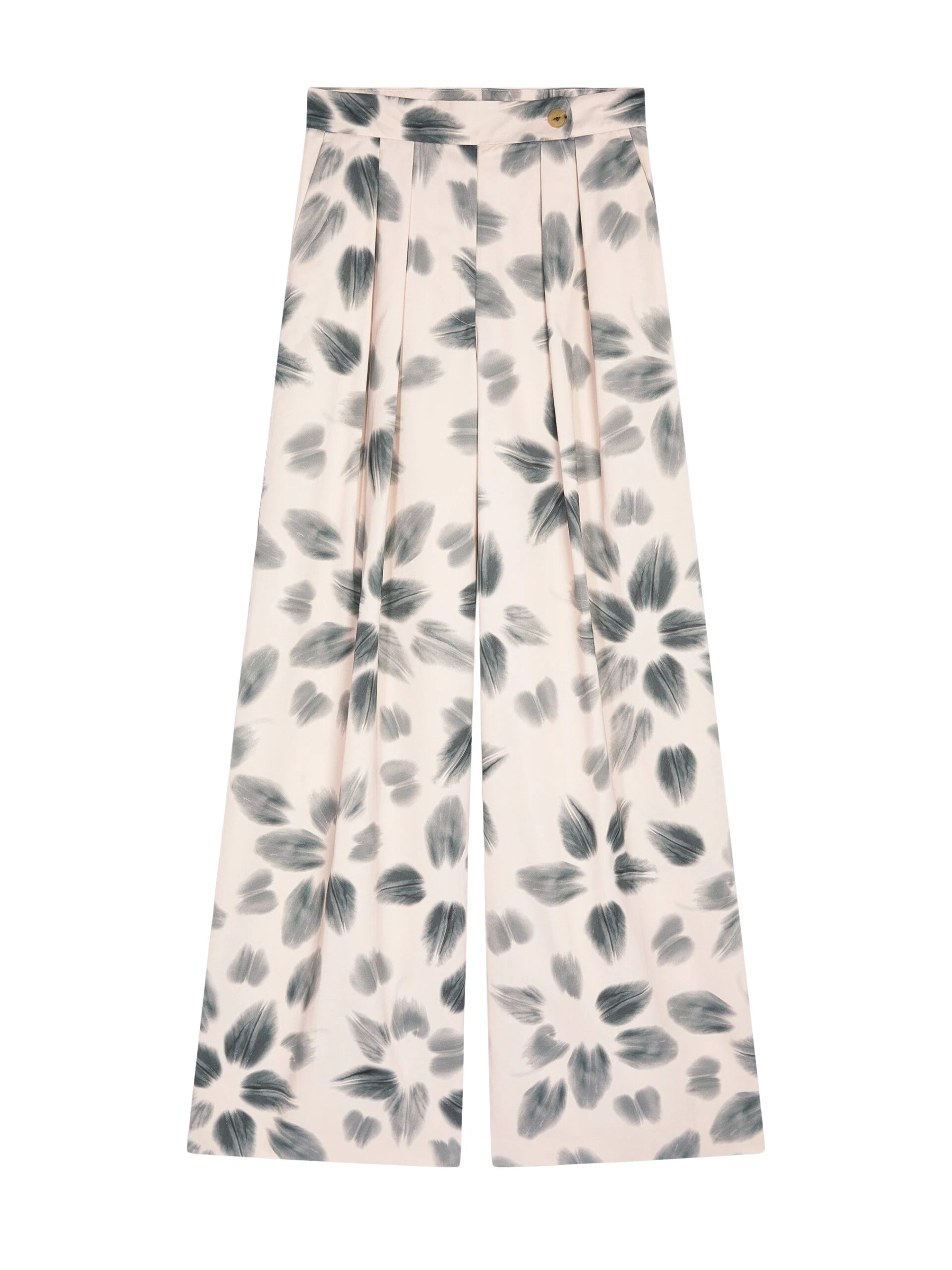 Wide pleated pants