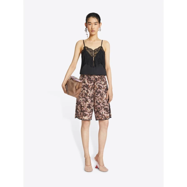 Dries Van Noten Wide printed shorts, view 2