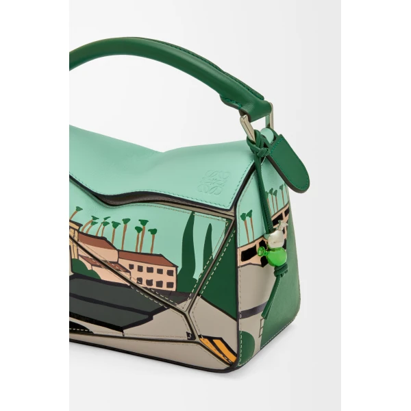 LOEWE Puzzle 10 Ken Price re-edition bag
in classic calfskin, view 3
