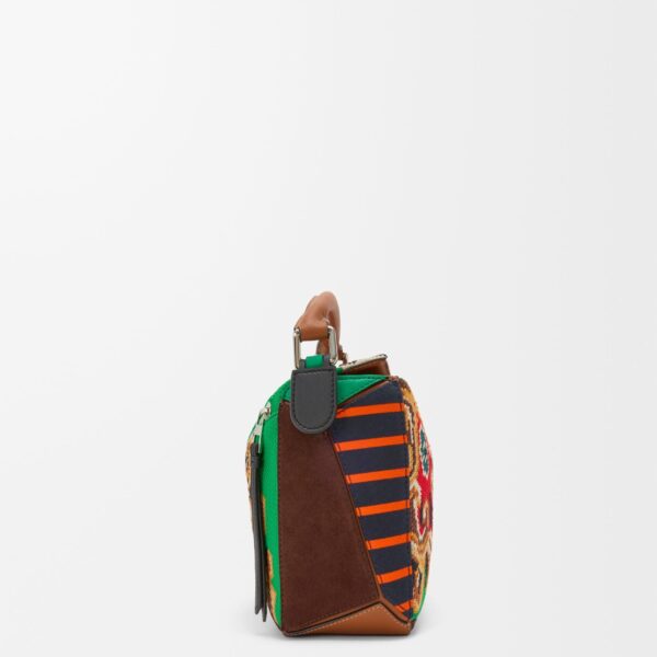 LOEWE Puzzle 10 Patchwork re-edition bag in calfskin