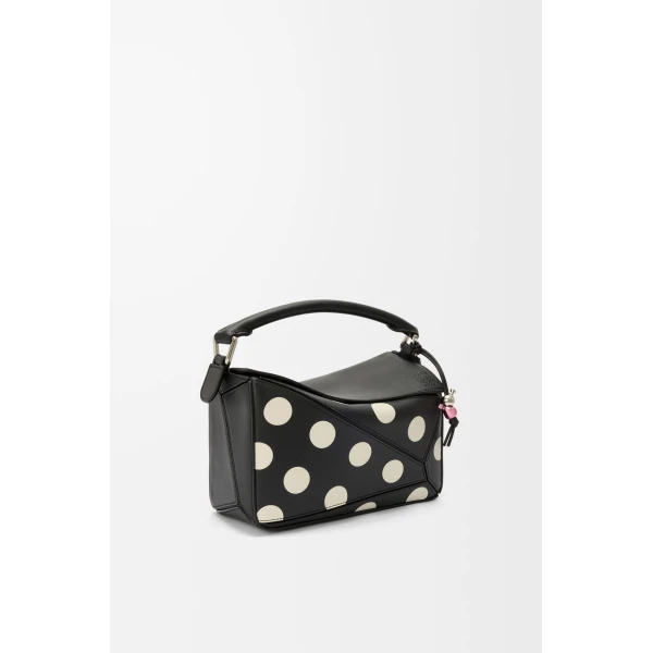 LOEWE Puzzle 10 Polka re-edition bag
in classic calfskin, view 2