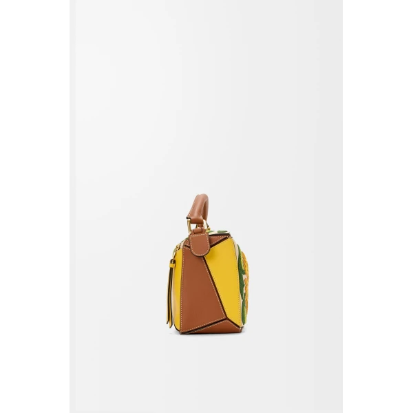 LOEWE Puzzle 10 William De Morgan re-edition bag in classic calfskin, view 4