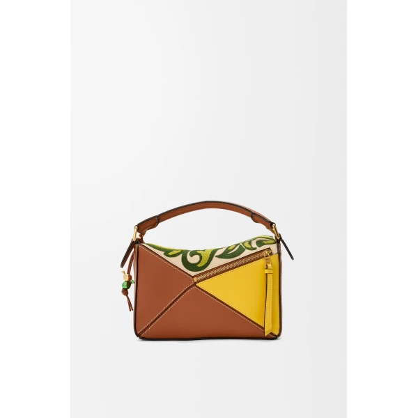 LOEWE Puzzle 10 William De Morgan re-edition bag in classic calfskin, view 5