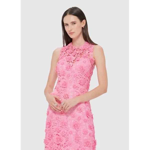 Leo Lin Eva Lace Maxi Dress – Bubblegum, view 5
