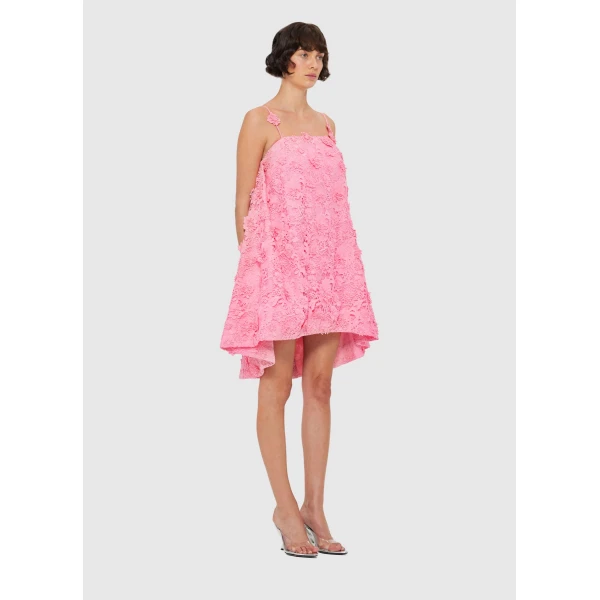 Leo Lin Fifi Lace Mini Dress – Bubblegum, view 3