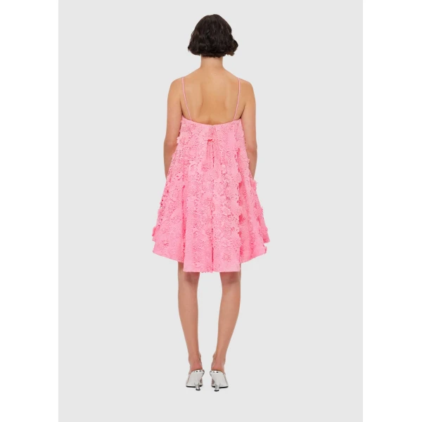 Leo Lin Fifi Lace Mini Dress – Bubblegum, view 4