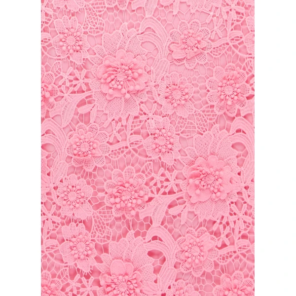 Leo Lin Fifi Lace Mini Dress – Bubblegum, view 6