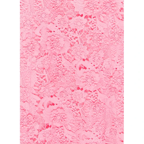 Leo Lin Odette Lace Midi Dress – Bubblegum, view 6