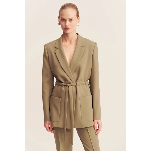 Shona Joy Beige luxury Clothing from Coveti Marketplace
