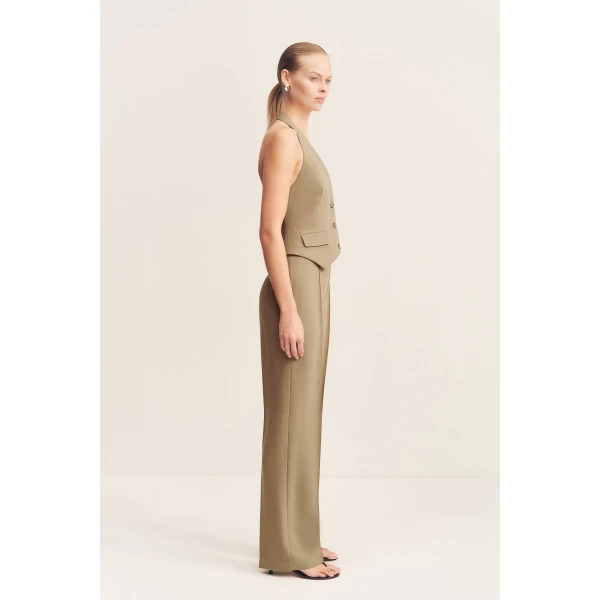 Irena Halter Neck Vest - Oak - Image 5
