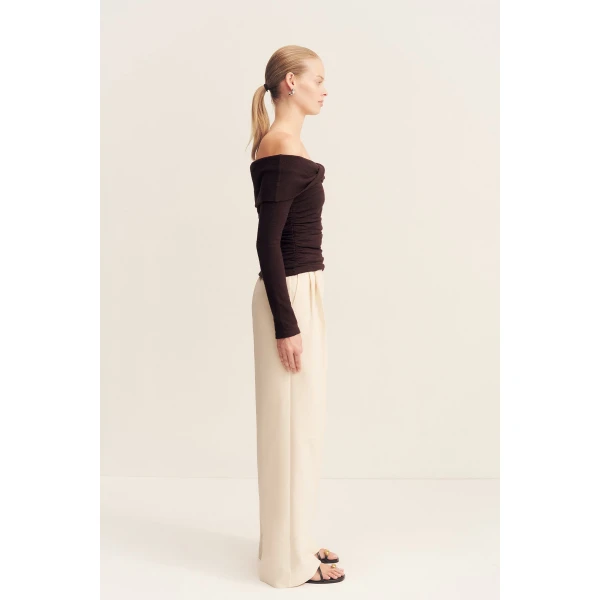 Shona Joy Brown luxury Clothing from Coveti Marketplace