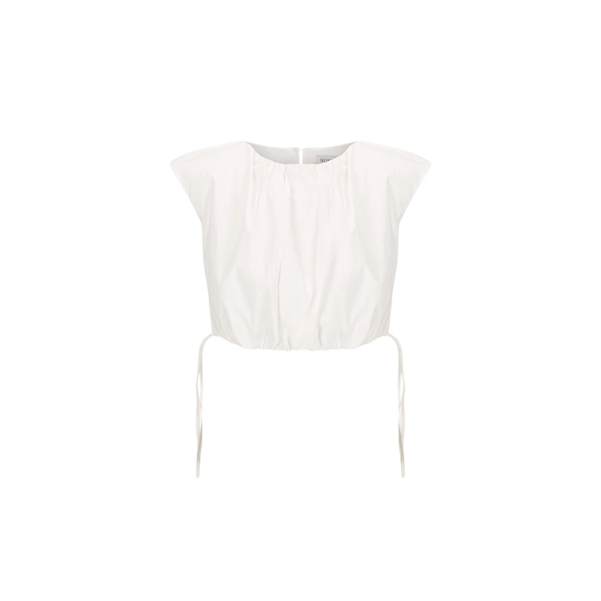 Campbell Gathered Top - Ivory - Image 1