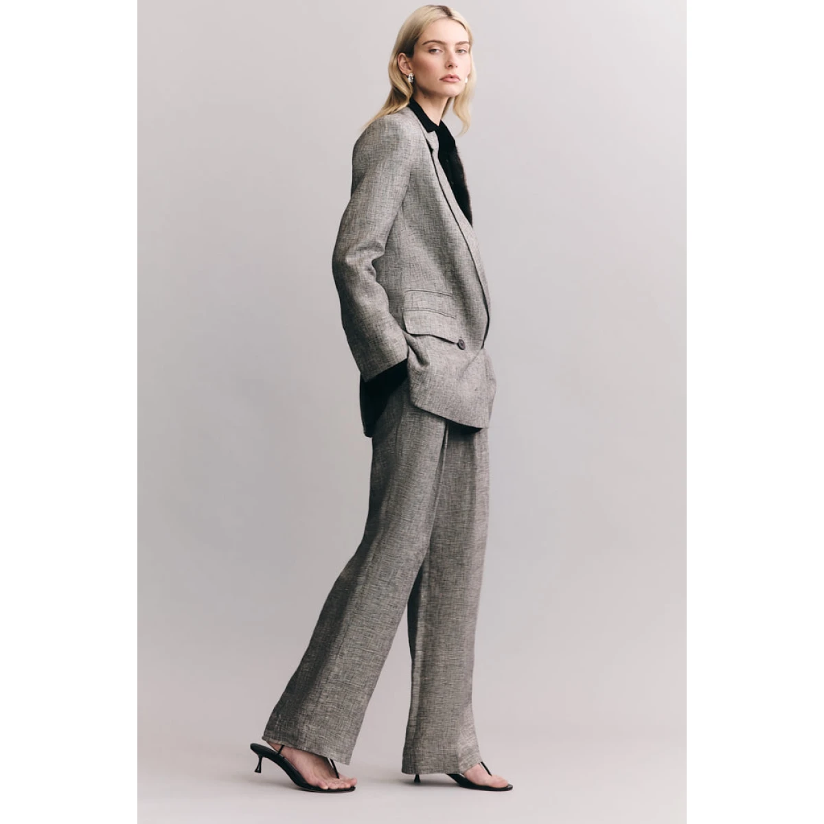 Elliot Double Waist Band Pant - Concrete - Image 7