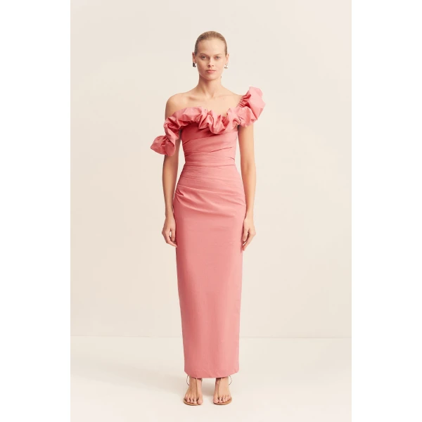 Shona Joy Cotton Maxi Dress  Garden Party with relaxed fit and minimalist silhouette for Minimalist Fashion or Elegant Day Clothing