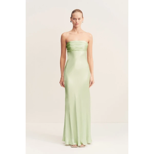 Shona Joy Satin Dress Maxi Dress  Garden Party with relaxed fit and minimalist silhouette for Minimalist Fashion or Elegant Day Clothing