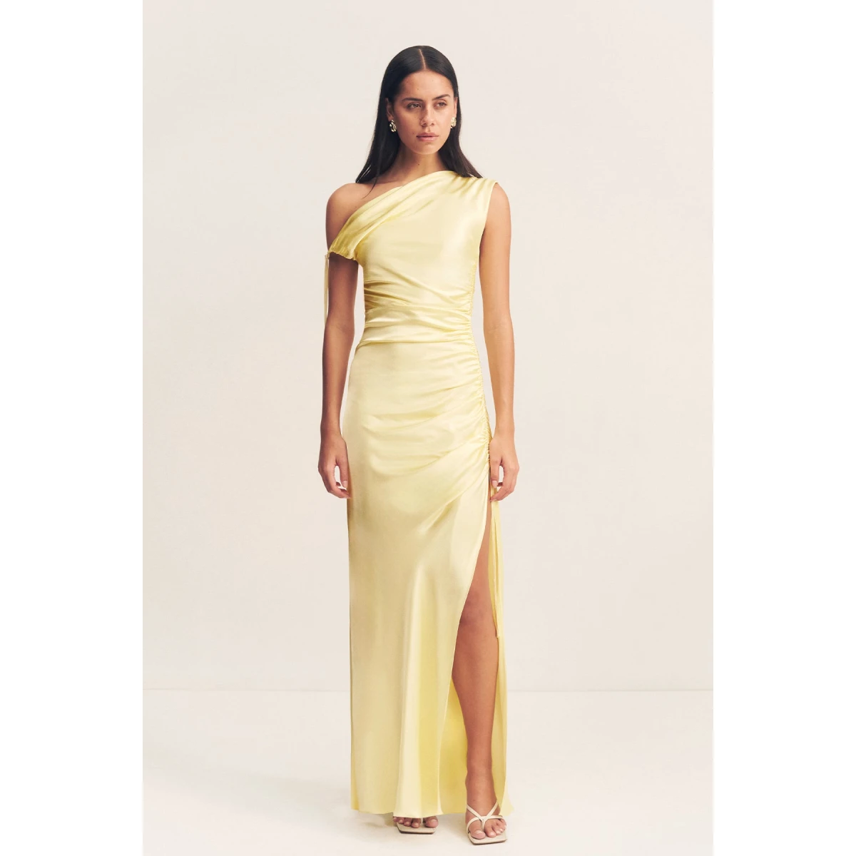 Shona Joy Satin Dress Maxi Dress  Garden Party with relaxed fit and minimalist silhouette for Minimalist Fashion or Elegant Day Clothing