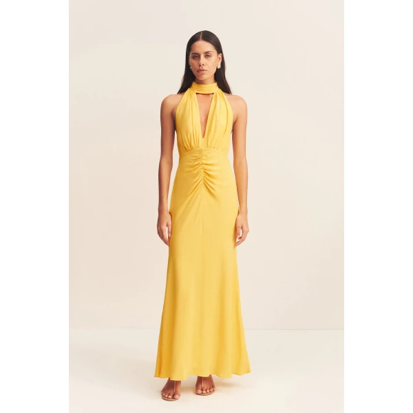 Shona Joy Satin Dress Maxi Dress  Garden Party with relaxed fit and minimalist silhouette for Minimalist Fashion or Elegant Day Clothing