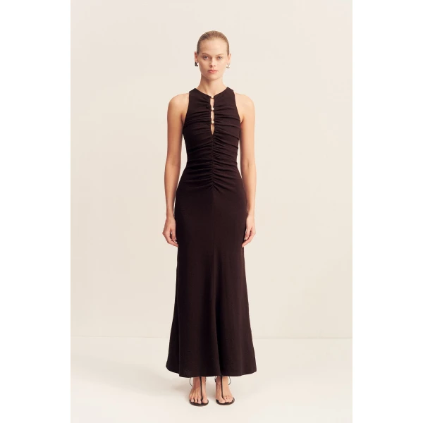 Shona Joy Cotton Maxi Dress  Garden Party with relaxed fit and minimalist silhouette for Minimalist Fashion or Elegant Day Clothing