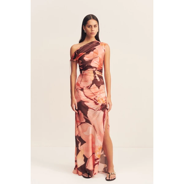 Shona Joy Silk Dress Maxi Dress  Garden Party with relaxed fit and minimalist silhouette for Minimalist Fashion or Elegant Day Clothing