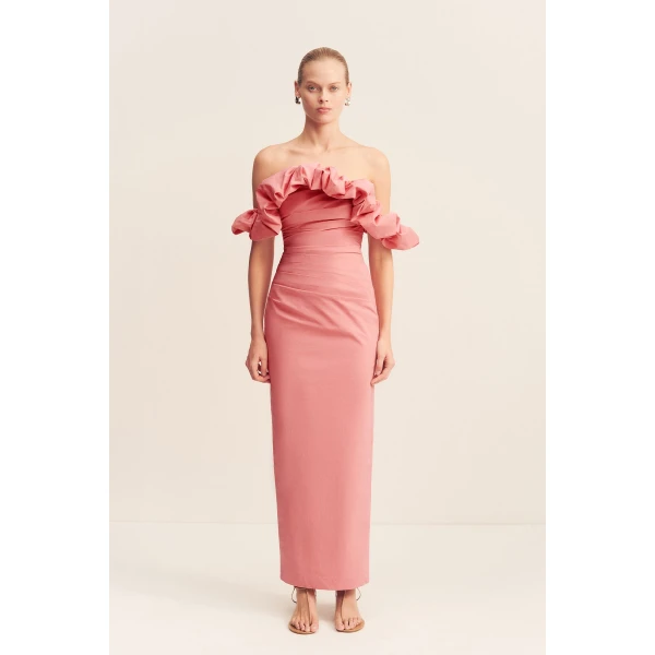 Shona Joy Cotton Maxi Dress  Garden Party with relaxed fit and minimalist silhouette for Minimalist Fashion or Elegant Day Clothing