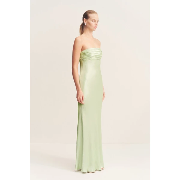 Shona Joy Satin Dress Maxi Dress  Garden Party with relaxed fit and minimalist silhouette for Minimalist Fashion or Elegant Day Clothing