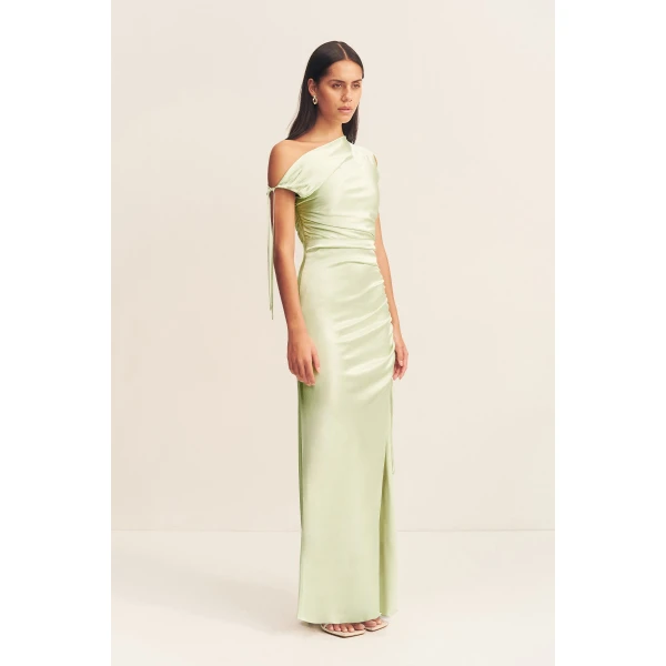 Shona Joy Satin Dress Maxi Dress  Garden Party with relaxed fit and minimalist silhouette for Minimalist Fashion or Elegant Day Clothing