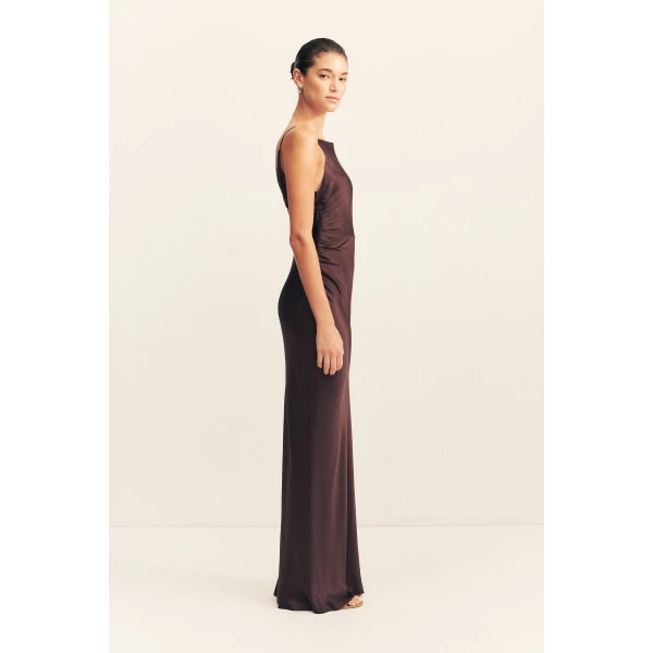 Shona Joy Satin Dress Maxi Dress  Garden Party with relaxed fit and minimalist silhouette for Minimalist Fashion or Elegant Day Clothing