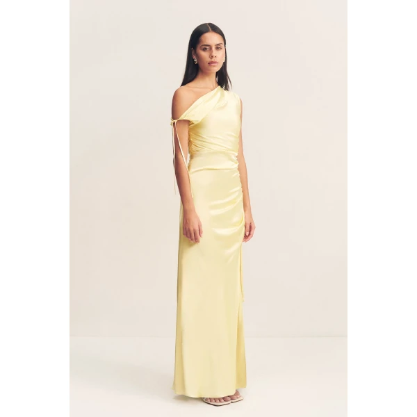 Shona Joy Satin Dress Maxi Dress  Garden Party with relaxed fit and minimalist silhouette for Minimalist Fashion or Elegant Day Clothing