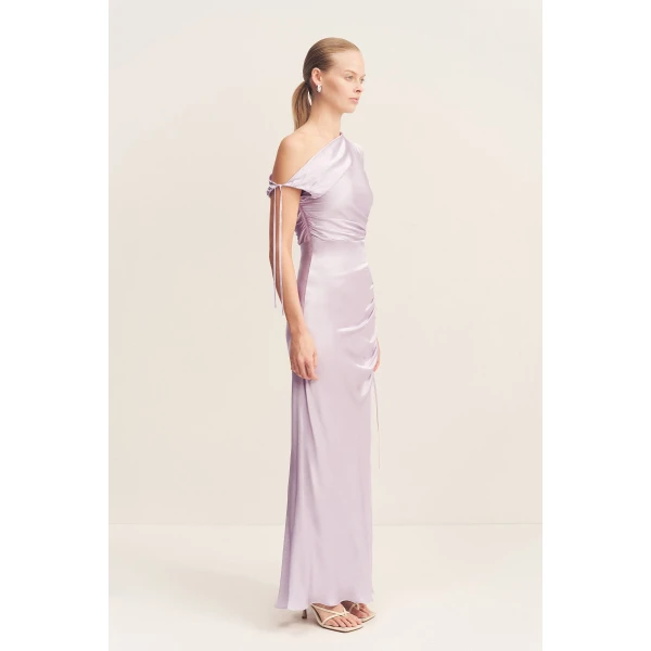 Shona Joy Satin Dress Maxi Dress  Garden Party with relaxed fit and minimalist silhouette for Minimalist Fashion or Elegant Day Clothing