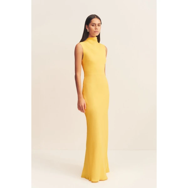 Shona Joy Satin Dress Maxi Dress  Garden Party with relaxed fit and minimalist silhouette for Minimalist Fashion or Elegant Day Clothing