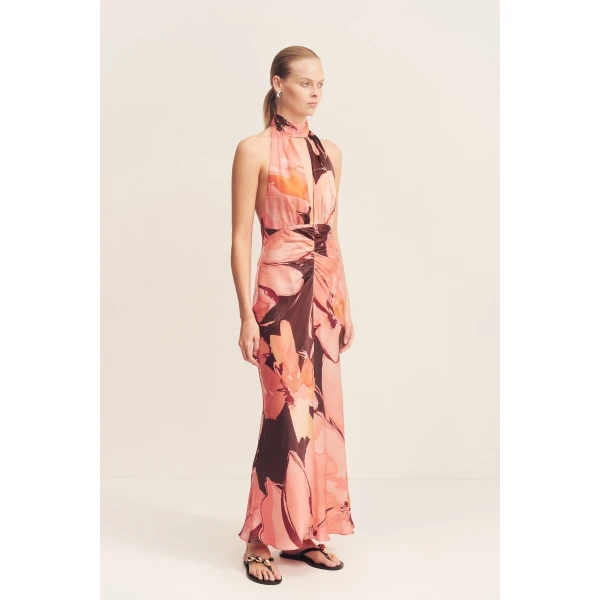 Shona Joy Silk Dress Maxi Dress  Garden Party with relaxed fit and minimalist silhouette for Minimalist Fashion or Elegant Day Clothing