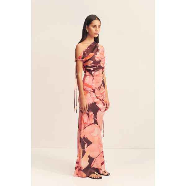 Shona Joy Silk Dress Maxi Dress  Garden Party with relaxed fit and minimalist silhouette for Minimalist Fashion or Elegant Day Clothing