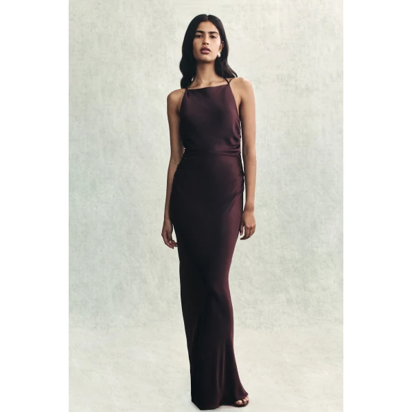 Shona Joy Satin Dress Maxi Dress  Garden Party with relaxed fit and minimalist silhouette for Minimalist Fashion or Elegant Day Clothing