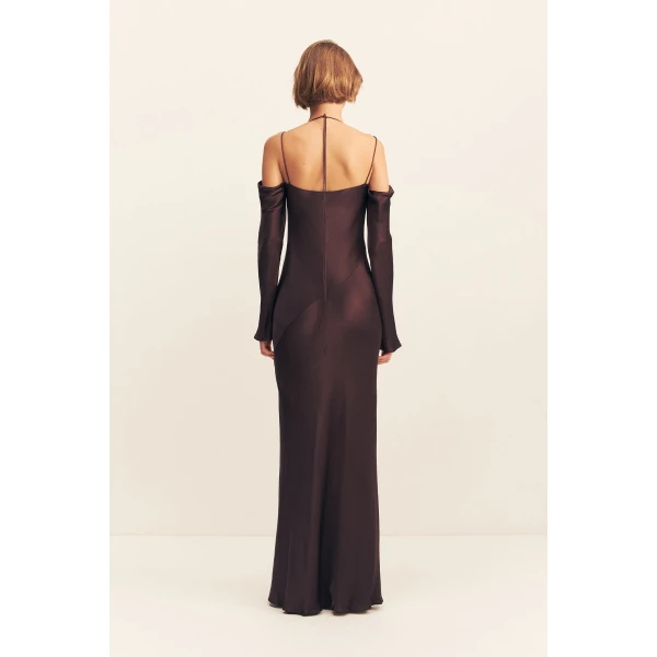 Shona Joy Satin Dress Maxi Dress  Garden Party with relaxed fit and minimalist silhouette for Minimalist Fashion or Elegant Day Clothing