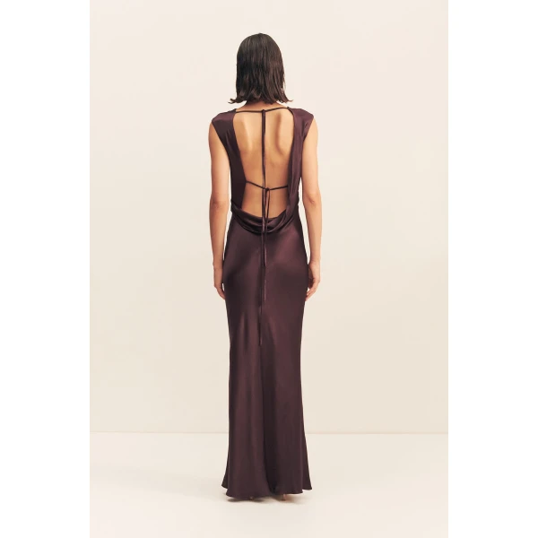 Shona Joy Satin Dress Maxi Dress  Garden Party with relaxed fit and minimalist silhouette for Minimalist Fashion or Elegant Day Clothing
