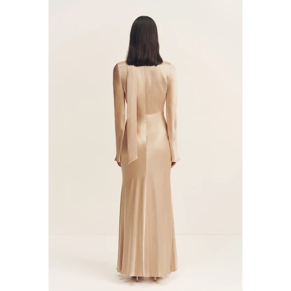 Shona Joy Satin Dress Maxi Dress  Garden Party with relaxed fit and minimalist silhouette for Minimalist Fashion or Elegant Day Clothing