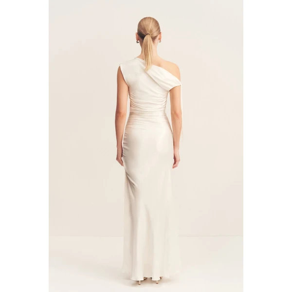 Shona Joy Satin Dress Maxi Dress  Garden Party with relaxed fit and minimalist silhouette for Minimalist Fashion or Elegant Day Clothing