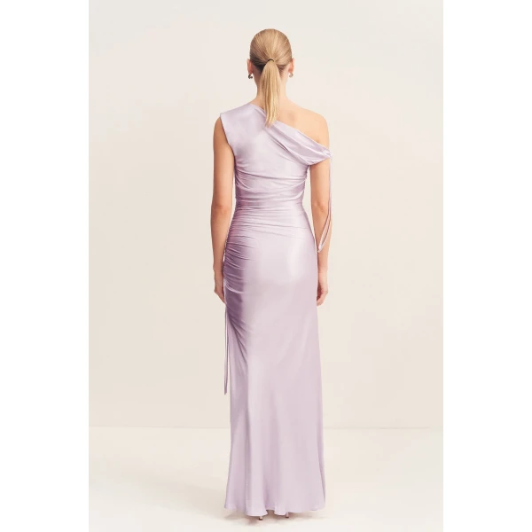 Shona Joy Satin Dress Maxi Dress  Garden Party with relaxed fit and minimalist silhouette for Minimalist Fashion or Elegant Day Clothing