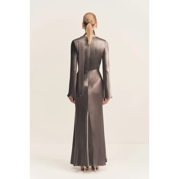 Shona Joy Satin Dress Maxi Dress  Garden Party with relaxed fit and minimalist silhouette for Minimalist Fashion or Elegant Day Clothing