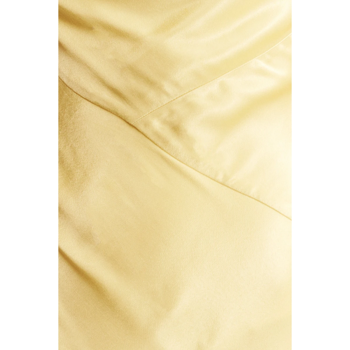 La Lune Gathered Maxi Dress - Lemon - Image 7