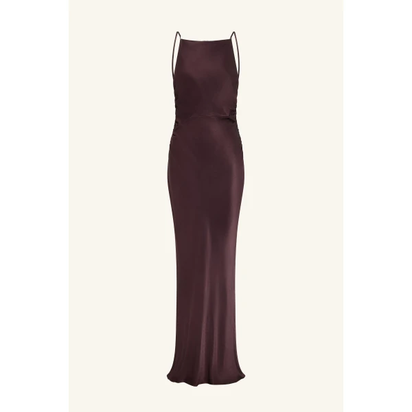 Shona Joy Satin Dress Maxi Dress  Garden Party with relaxed fit and minimalist silhouette for Minimalist Fashion or Elegant Day Clothing