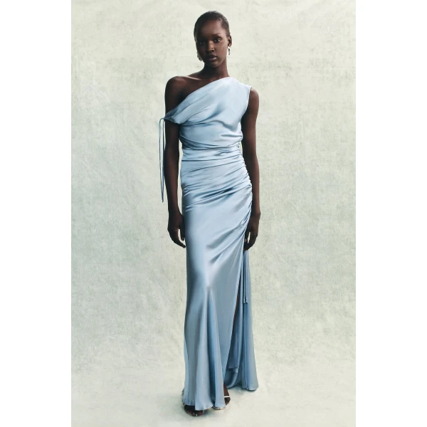 Shona Joy Satin Dress Maxi Dress  Garden Party with relaxed fit and minimalist silhouette for Minimalist Fashion or Elegant Day Clothing