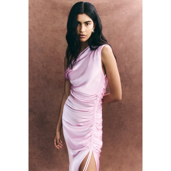Shona Joy Satin Dress Maxi Dress  Garden Party with relaxed fit and minimalist silhouette for Minimalist Fashion or Elegant Day Clothing