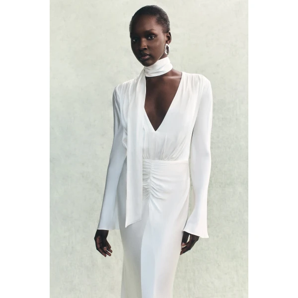 Shona Joy Satin Dress Maxi Dress  Garden Party with relaxed fit and minimalist silhouette for Minimalist Fashion or Elegant Day Clothing