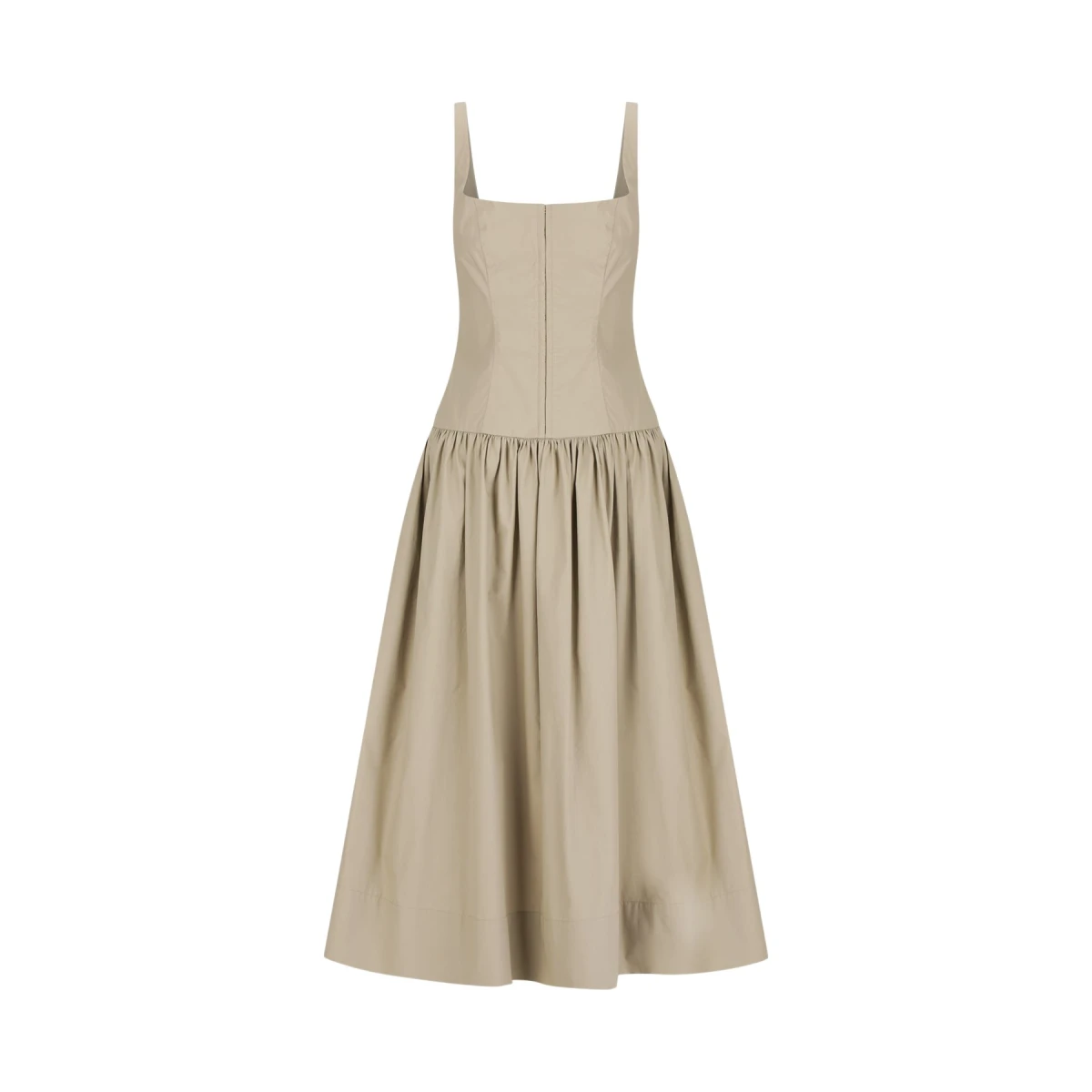 Maiori Square Neck Midi Dress - Laurel Oak - Image 1