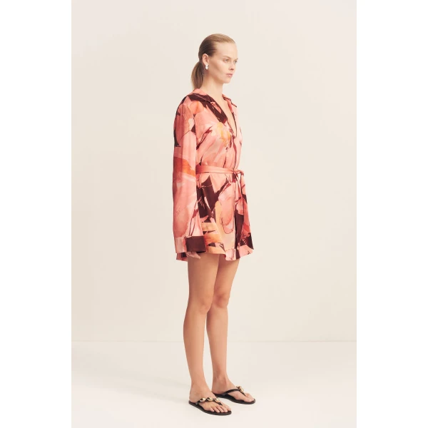 Shona Joy Silk Dress Mini Dress  Garden Party with relaxed fit and minimalist silhouette for Minimalist Fashion or Elegant Day Clothing